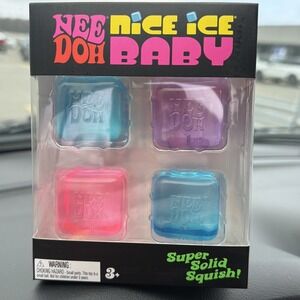 Needoh Nice Ice Baby Bundle (Mini Nice Cubes) 4 Pack Brand New